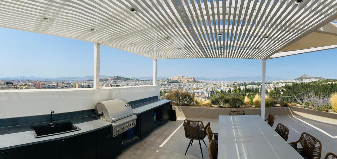 אתונה Acropolis Residence #Rooftop#360-Degree City Views #Unoblu מראה חיצוני תמונה