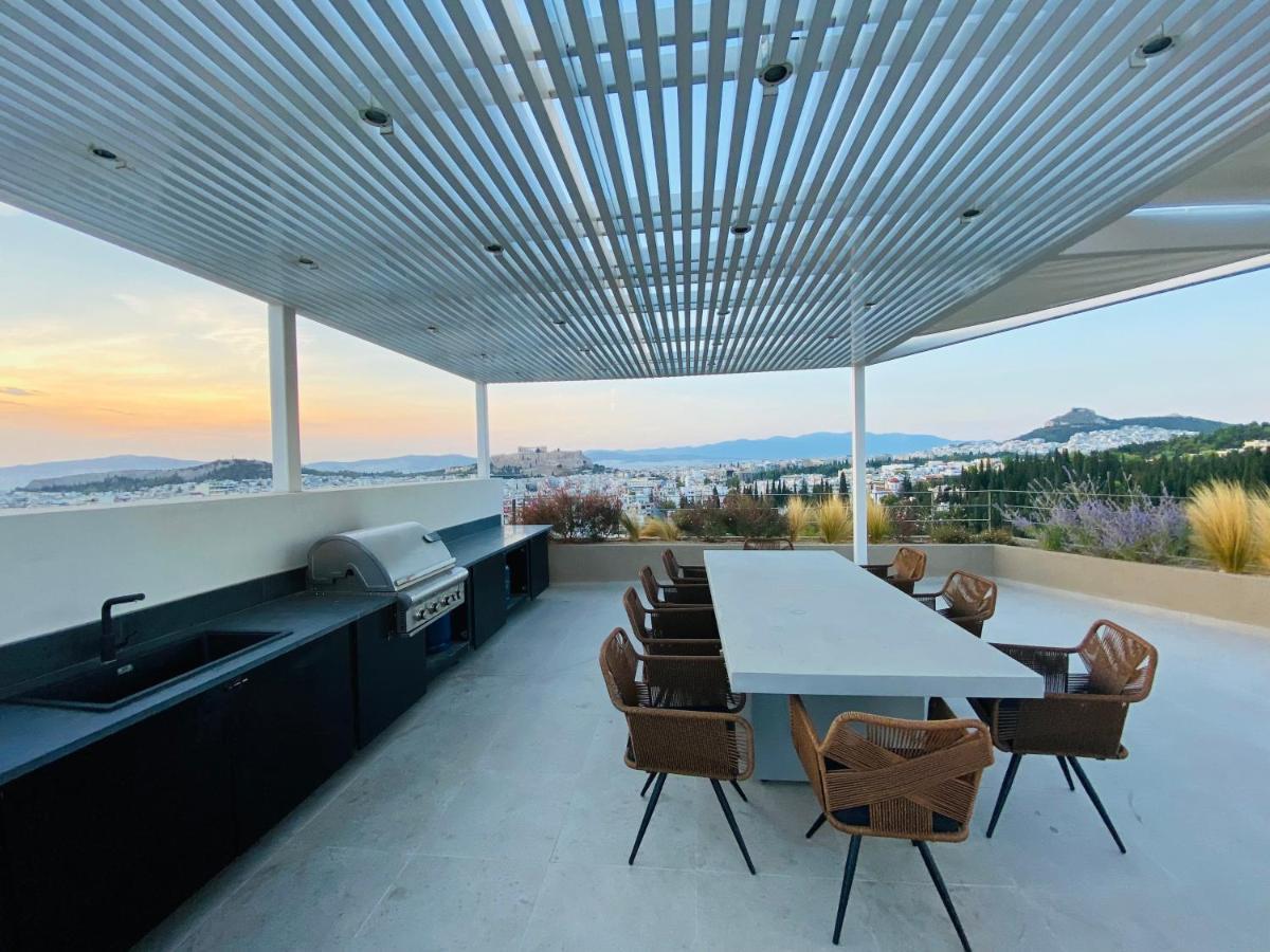 אתונה Acropolis Residence #Rooftop#360-Degree City Views #Unoblu מראה חיצוני תמונה